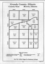 Grundy County Table of Contents, Kendall and Grundy Counties 1990